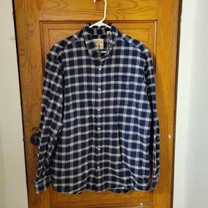 Men's Navy Flannel Shirt